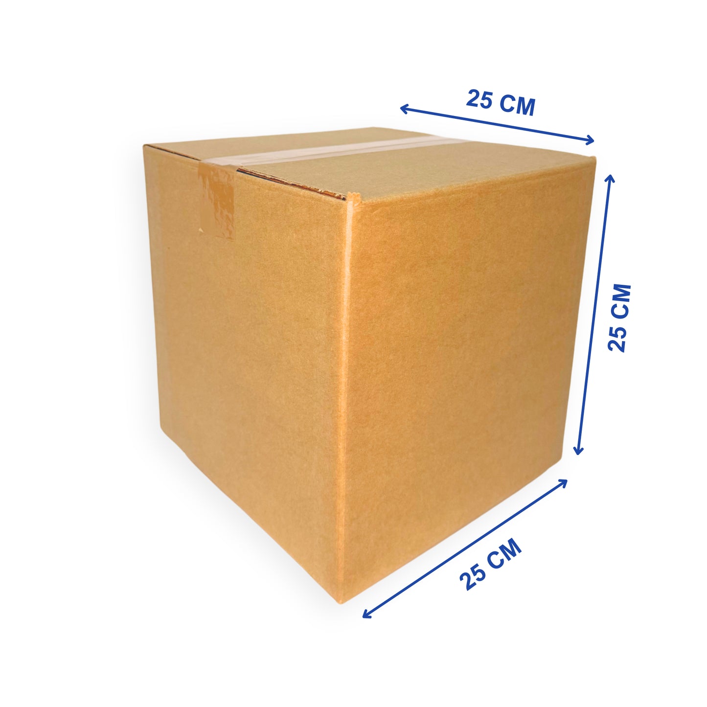 Cajas de Cartón Corrugado 25x25x25 cm | Paquete de 25 Unidades