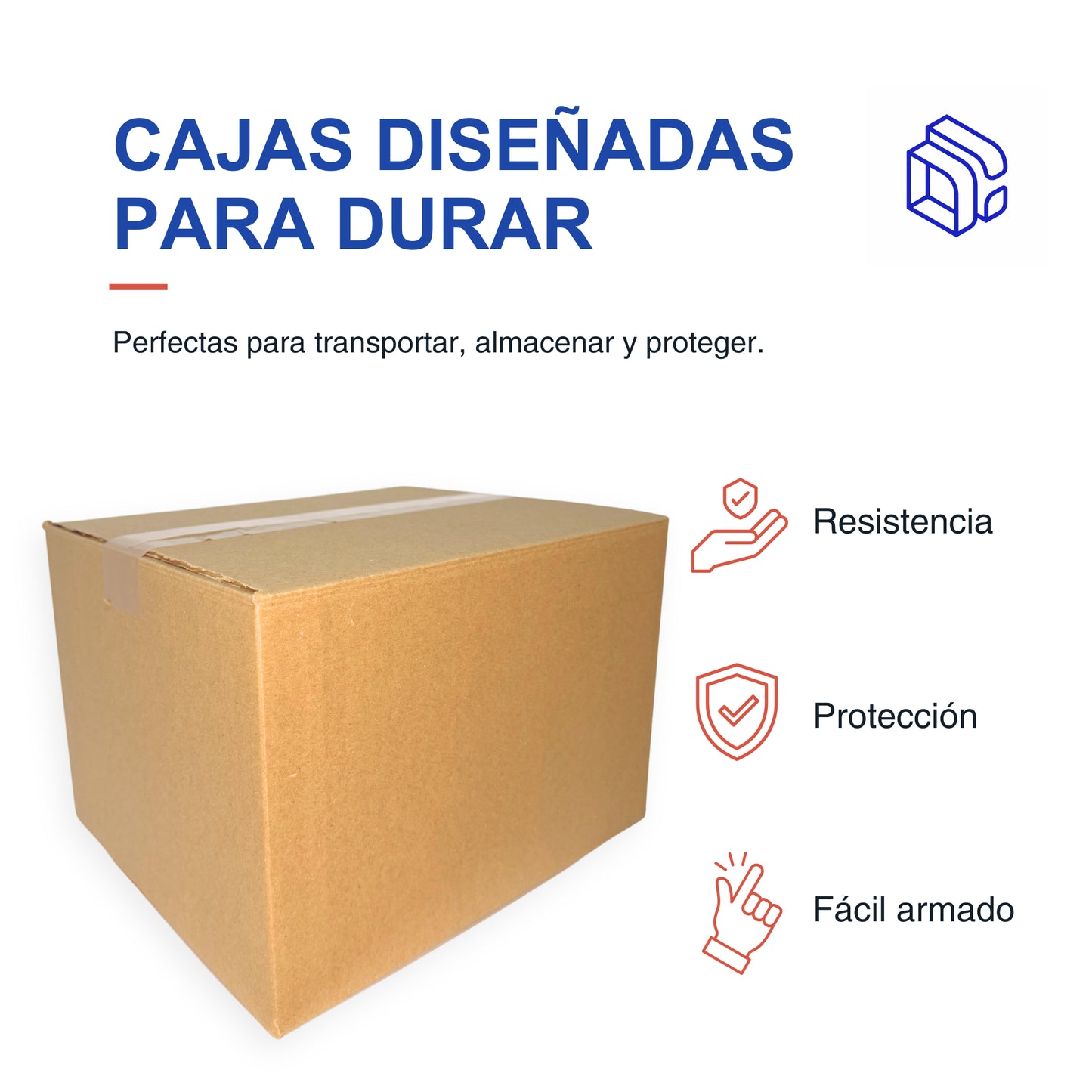 Cajas de Cartón Corrugado 30x25x20 cm | Paquete de 25 Unidades