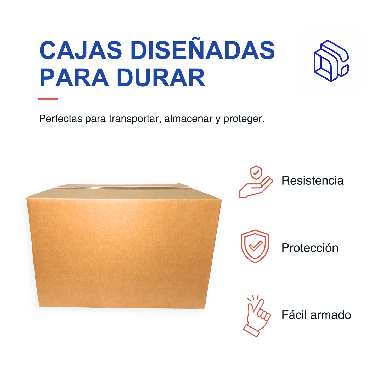 Cajas de Cartón Corrugado 46x36x30 cm | Paquete de 25 Unidades