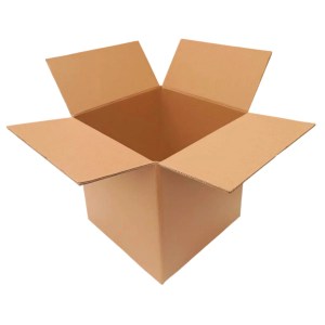 Cajas de cartón corrugado 32 ECT, doble canal tipo RSC con liner kraft, 38 x 38 x 38 cm – ideal para envíos, ecommerce, mudanzas y uso industrial. mediana para logística