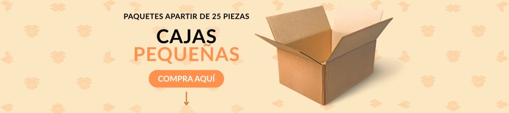 Banner de cajas de cartón pequeñas ideales para ecommerce, regalos y envíos